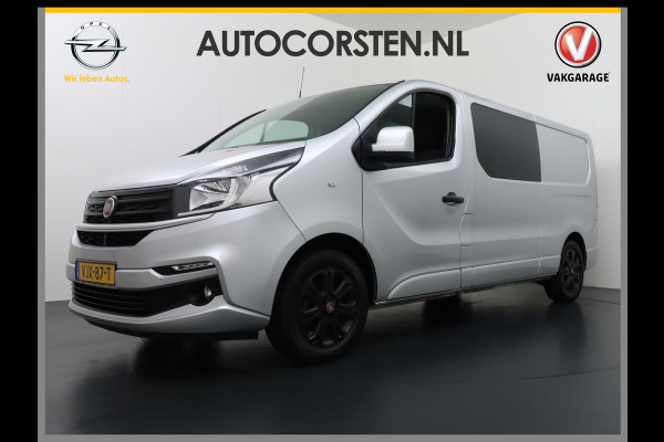 Fiat Talento 2.0D 146PK L2 D.C. 17" Pdc Trekh. Alles in kleur gespoten Led Airco Cruise Business Pro Dubbele Cabine 5-Pers. DC Led Betonplex-vloer Lat om Lat Privacy Glas Bluetooth Lengte 2 dus wél fatsoenlijke beenruimte achterin! 1e Eigenaar 2.000 kg trekvermogen Euro 6