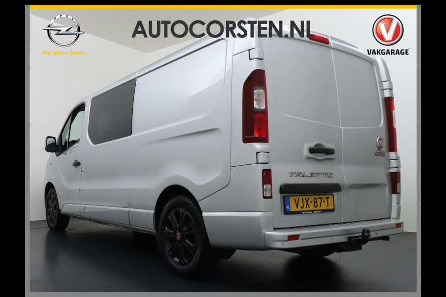 Fiat Talento 2.0D 146PK L2 D.C. 17" Pdc Trekh. Alles in kleur gespoten Led Airco Cruise Business Pro Dubbele Cabine 5-Pers. DC Led Betonplex-vloer Lat om Lat Privacy Glas Bluetooth Lengte 2 dus wél fatsoenlijke beenruimte achterin! 1e Eigenaar 2.000 kg trekvermogen Euro 6