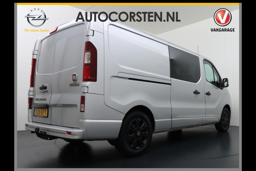 Fiat Talento 2.0D 146PK L2 D.C. 17" Pdc Trekh. Alles in kleur gespoten Led Airco Cruise Business Pro Dubbele Cabine 5-Pers. DC Led Betonplex-vloer Lat om Lat Privacy Glas Bluetooth Lengte 2 dus wél fatsoenlijke beenruimte achterin! 1e Eigenaar 2.000 kg trekvermogen Euro 6