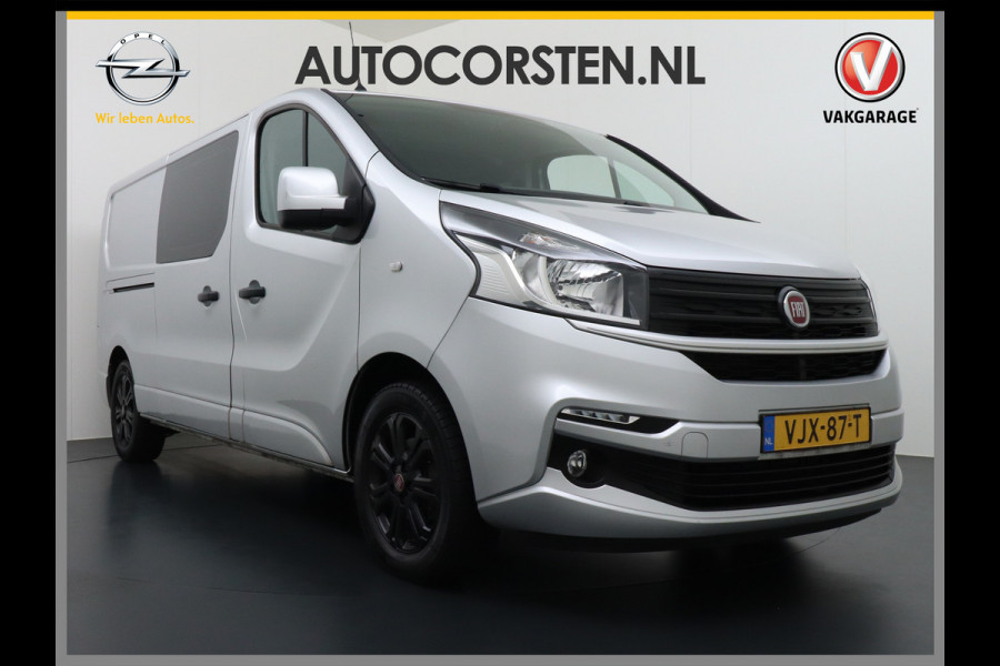 Fiat Talento 2.0D 146PK L2 D.C. 17" Pdc Trekh. Alles in kleur gespoten Led Airco Cruise Business Pro Dubbele Cabine 5-Pers. DC Led Betonplex-vloer Lat om Lat Privacy Glas Bluetooth Lengte 2 dus wél fatsoenlijke beenruimte achterin! 1e Eigenaar 2.000 kg trekvermogen Euro 6