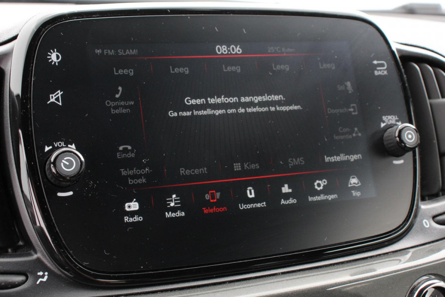 Fiat 500C 1.2 Lounge Navigatie  Apple Carplay/Android Auto  Climate Control  Cruise Control  Parkeersensoren Achter  Lichtmetalen Velgen