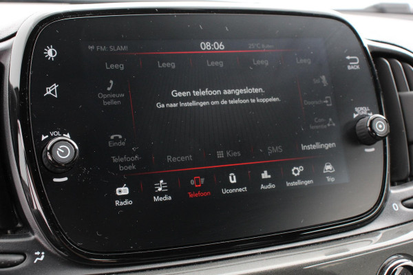 Fiat 500C 1.2 Lounge Navigatie  Apple Carplay/Android Auto  Climate Control  Cruise Control  Parkeersensoren Achter  Lichtmetalen Velgen