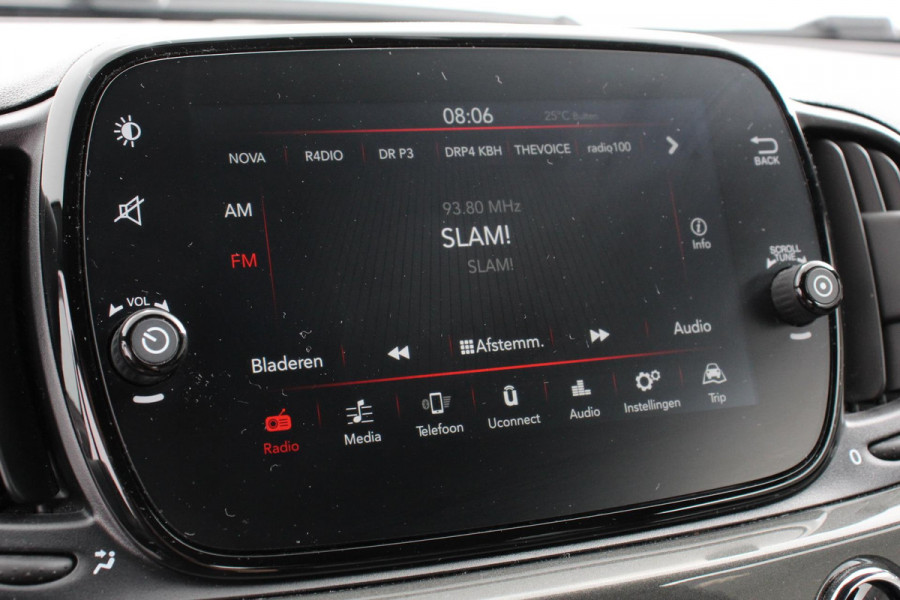 Fiat 500C 1.2 Lounge Navigatie  Apple Carplay/Android Auto  Climate Control  Cruise Control  Parkeersensoren Achter  Lichtmetalen Velgen
