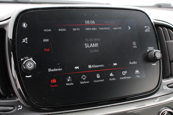 Fiat 500C 1.2 Lounge Navigatie  Apple Carplay/Android Auto  Climate Control  Cruise Control  Parkeersensoren Achter  Lichtmetalen Velgen