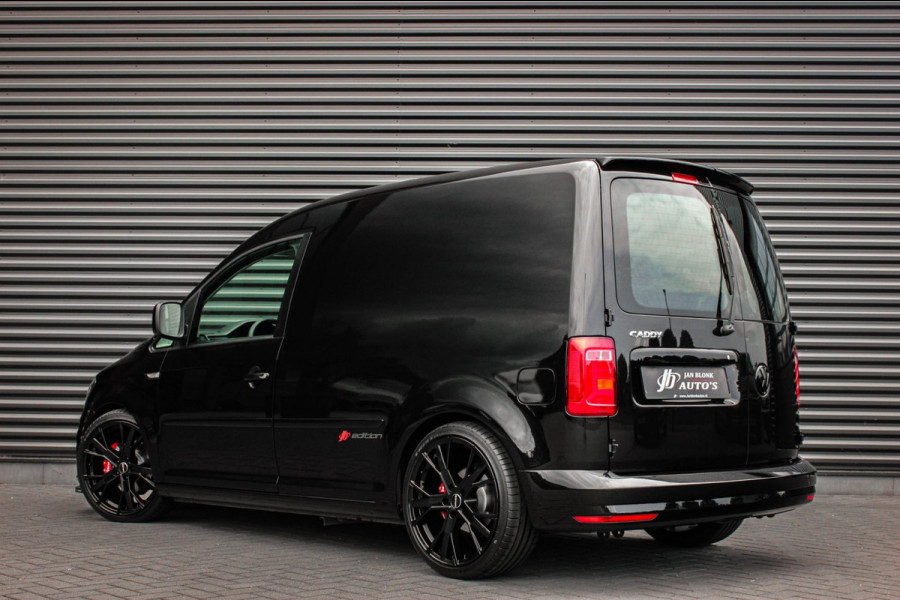 Volkswagen Caddy 2.0 TDI 185PK JB-EDITION / FULL BLACK / SCHROEFSET / LEDEREN BEKLEDING / NIEUWSTAAT / ELEK-PAKKET / AIRCO / APPLE