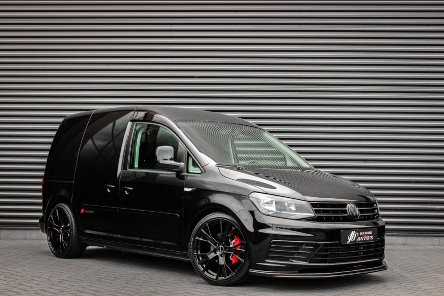 Volkswagen Caddy 2.0 TDI 185PK JB-EDITION / FULL BLACK / SCHROEFSET / LEDEREN BEKLEDING / NIEUWSTAAT / ELEK-PAKKET / AIRCO / APPLE