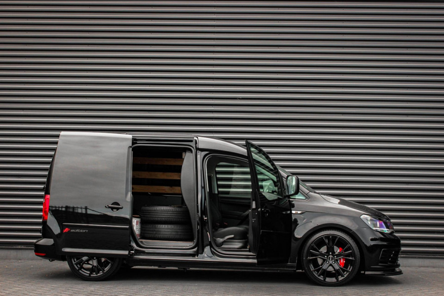 Volkswagen Caddy 2.0 TDI 185PK JB-EDITION / FULL BLACK / SCHROEFSET / LEDEREN BEKLEDING / NIEUWSTAAT / ELEK-PAKKET / AIRCO / APPLE