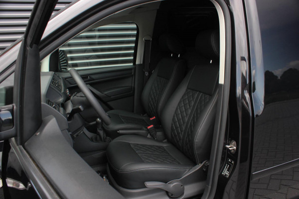 Volkswagen Caddy 2.0 TDI 185PK JB-EDITION / FULL BLACK / SCHROEFSET / LEDEREN BEKLEDING / NIEUWSTAAT / ELEK-PAKKET / AIRCO / APPLE