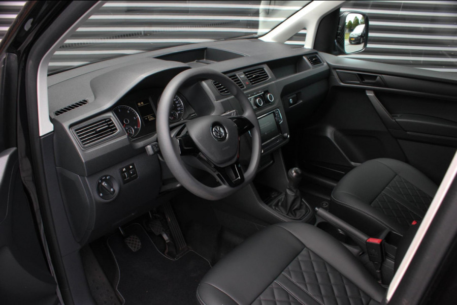 Volkswagen Caddy 2.0 TDI 185PK JB-EDITION / FULL BLACK / SCHROEFSET / LEDEREN BEKLEDING / NIEUWSTAAT / ELEK-PAKKET / AIRCO / APPLE