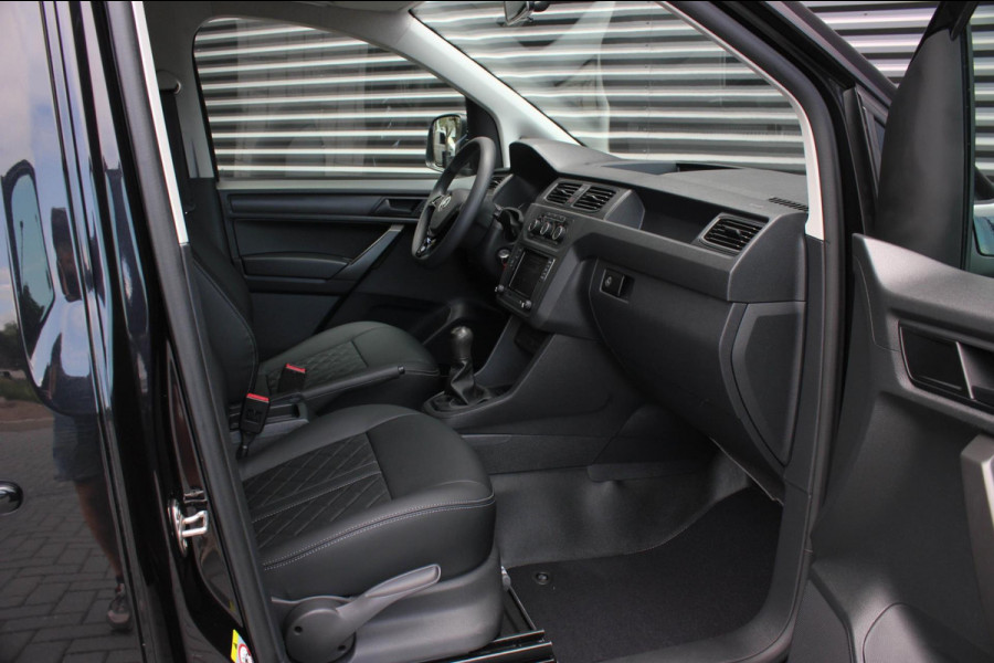 Volkswagen Caddy 2.0 TDI 185PK JB-EDITION / FULL BLACK / SCHROEFSET / LEDEREN BEKLEDING / NIEUWSTAAT / ELEK-PAKKET / AIRCO / APPLE