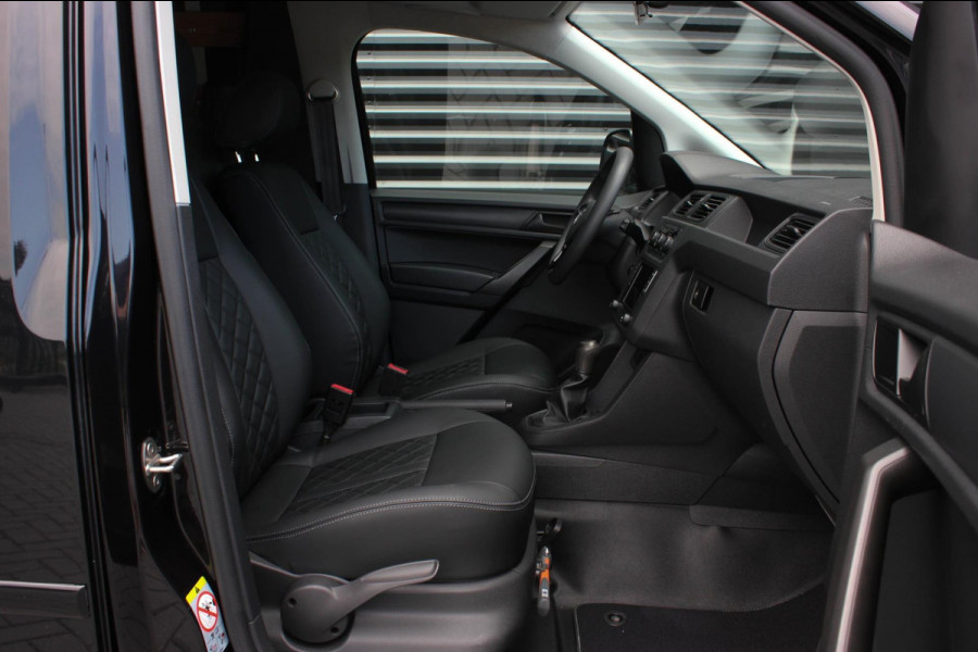 Volkswagen Caddy 2.0 TDI 185PK JB-EDITION / FULL BLACK / SCHROEFSET / LEDEREN BEKLEDING / NIEUWSTAAT / ELEK-PAKKET / AIRCO / APPLE