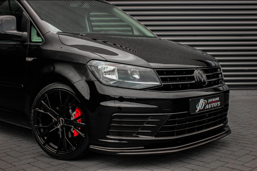 Volkswagen Caddy 2.0 TDI 185PK JB-EDITION / FULL BLACK / SCHROEFSET / LEDEREN BEKLEDING / NIEUWSTAAT / ELEK-PAKKET / AIRCO / APPLE