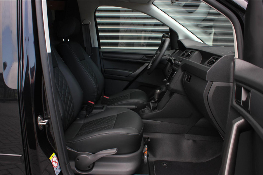 Volkswagen Caddy 2.0 TDI 185PK JB-EDITION / FULL BLACK / SCHROEFSET / LEDEREN BEKLEDING / NIEUWSTAAT / ELEK-PAKKET / AIRCO / APPLE