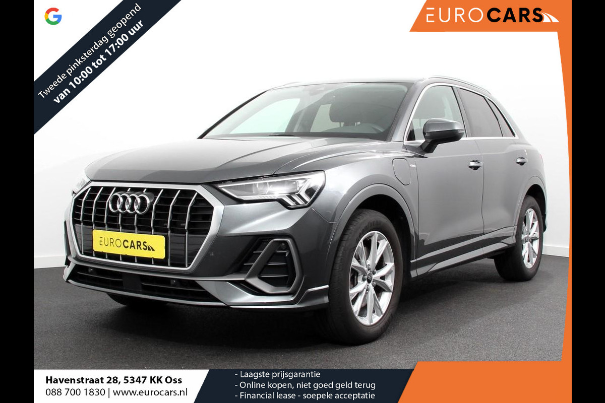 Audi Q3 45 TFSI e 245pk S-Line Plus PHEV Navigatie Apple Carplay/Android auto Climate Control Adaptive Cruise Control Electrisch bedienbare achterklep Audi Q3 45 TFSI e 245pk S-Line Plus PHEV Navigatie Apple Carplay/Android auto Climate Control Adaptive Cruise Control Electrisch bedienbare achterklep