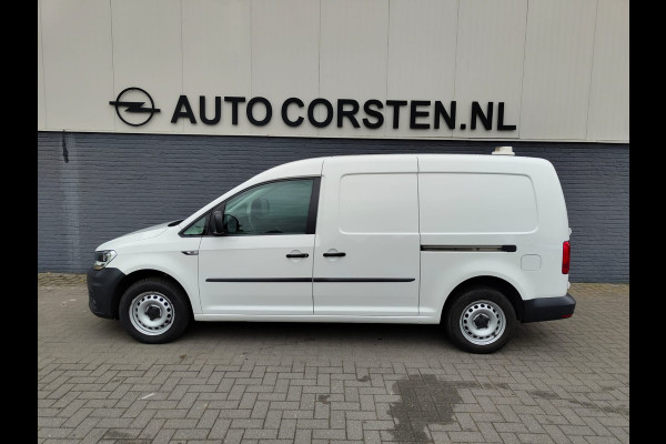 Volkswagen Caddy Maxi AUT-6 1.4 TGI CNG EcoFuel Apple Carplay Android Auto Navi Airco Verwarmbare voorruit Cruise Controle Pdc Comfortline 2X Schuifdeur Betonplex Vloer Wandbetimmering Regen-Lichtsensor Executive Plus Pakket Bluetooth Compressed Natural Gas Brandstof Euro 6 Zeer compleet, € 40.000 nieuw! !