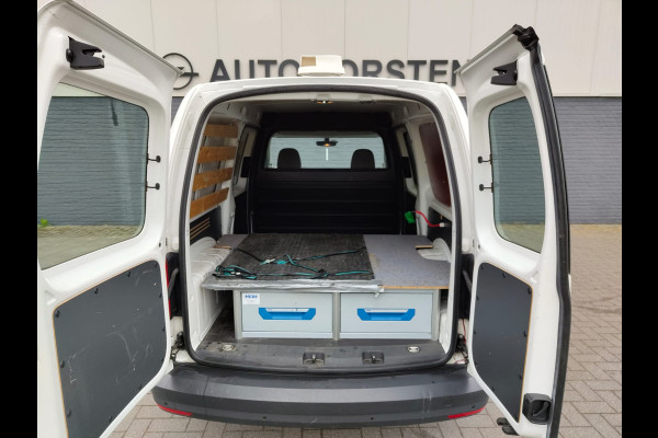 Volkswagen Caddy Maxi AUT-6 1.4 TGI CNG EcoFuel Apple Carplay Android Auto Navi Airco Verwarmbare voorruit Cruise Controle Pdc Comfortline 2X Schuifdeur Betonplex Vloer Wandbetimmering Regen-Lichtsensor Executive Plus Pakket Bluetooth Compressed Natural Gas Brandstof Euro 6 Zeer compleet, € 40.000 nieuw! !