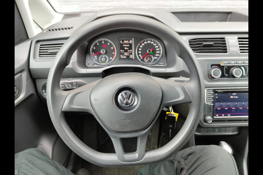 Volkswagen Caddy Maxi AUT-6 1.4 TGI CNG EcoFuel Apple Carplay Android Auto Navi Airco Verwarmbare voorruit Cruise Controle Pdc Comfortline 2X Schuifdeur Betonplex Vloer Wandbetimmering Regen-Lichtsensor Executive Plus Pakket Bluetooth Compressed Natural Gas Brandstof Euro 6 Zeer compleet, € 40.000 nieuw! !