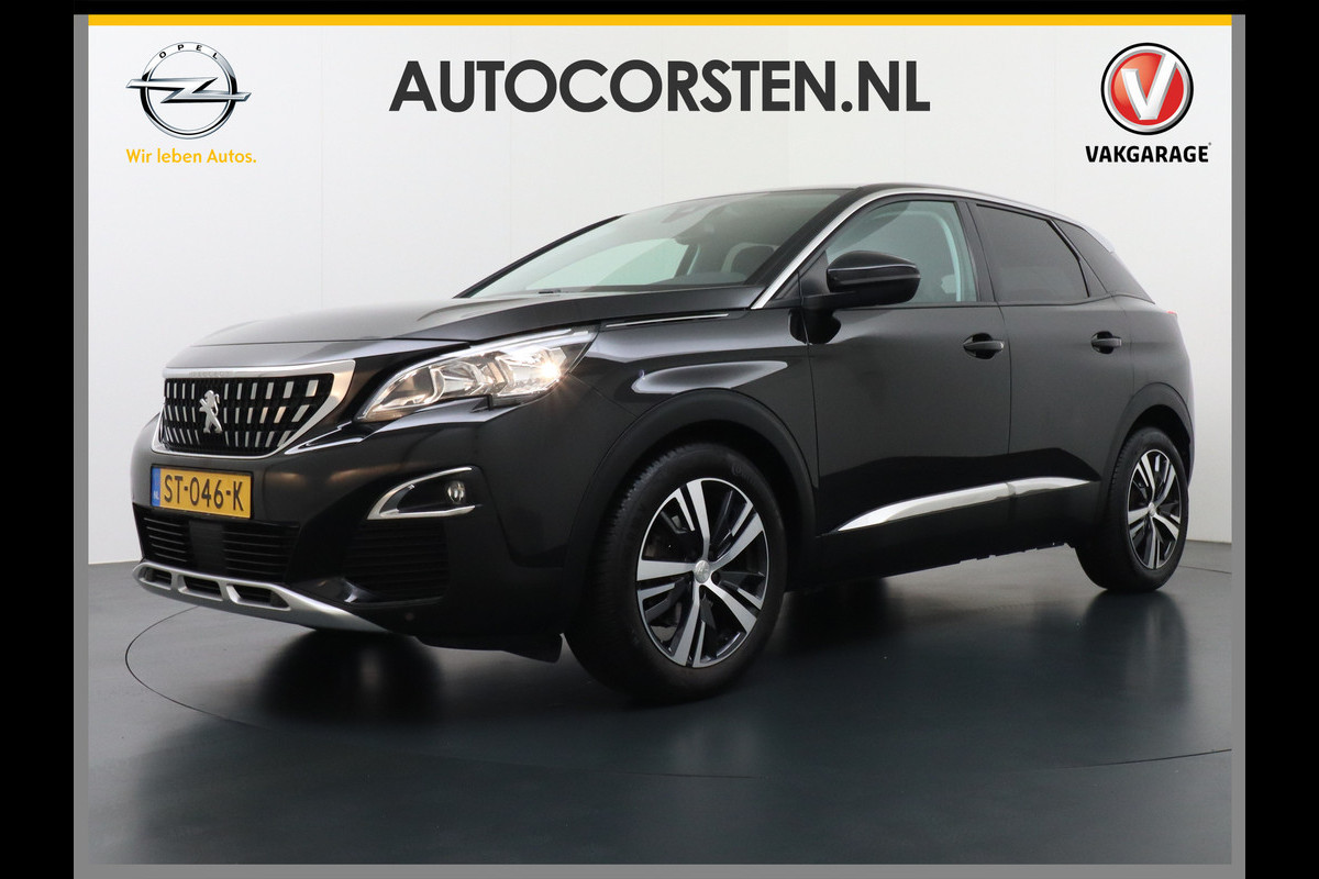 Peugeot 3008 1.6-e-thp 165PK AUT. Navi Adapt-Cruise Apple Carplay Android 18" Ecc 360°Camera Trekhaak PDC Elek.Achterklep DAB Connect Blue Pr Led Keyless Lane Departure Privacy Glas Regen-Lichtsensor Pack Drive Assist Pack City 1 Bluetooth Lmv 18" 40.000 euro nieuw Orig. NLse auto 1550kg