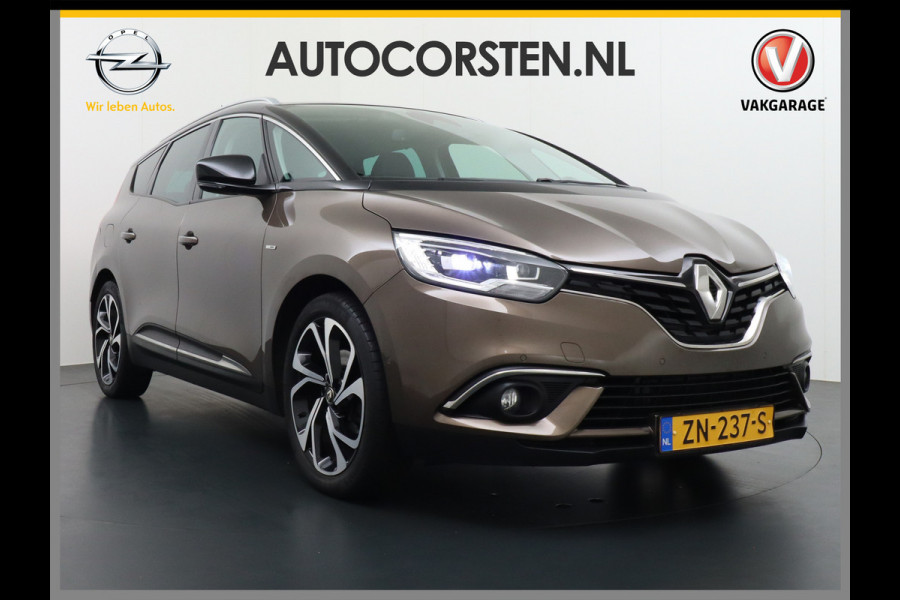 Renault Grand Scénic 1.3T 141PK 7-Pers Camera Navi PDC Bose®-Sound 20" Ecc Keyless Regen-Lichtsensor Wifi Verkeersbord detectie Led Rijbaanalarm Dodehoekwaarschuwing Aut.Grootlicht Multi-Sense Visio-Sys Easy Life Pack Volledig dealeronderhouden Orig.NLse auto