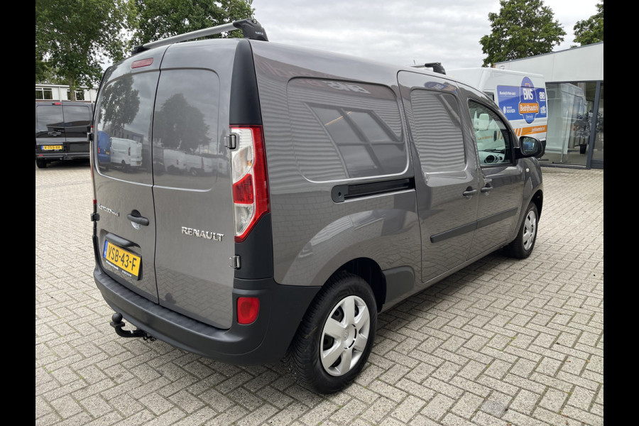 Renault Kangoo 1.5 dCi 90 Energy Comfort Maxi L2H1 / prijs rijklaar € 8950 ex btw / lease vanaf € 203 / euro 6 diesel / grijs metallic / navigatie / airco / trekhaak / dakdragers