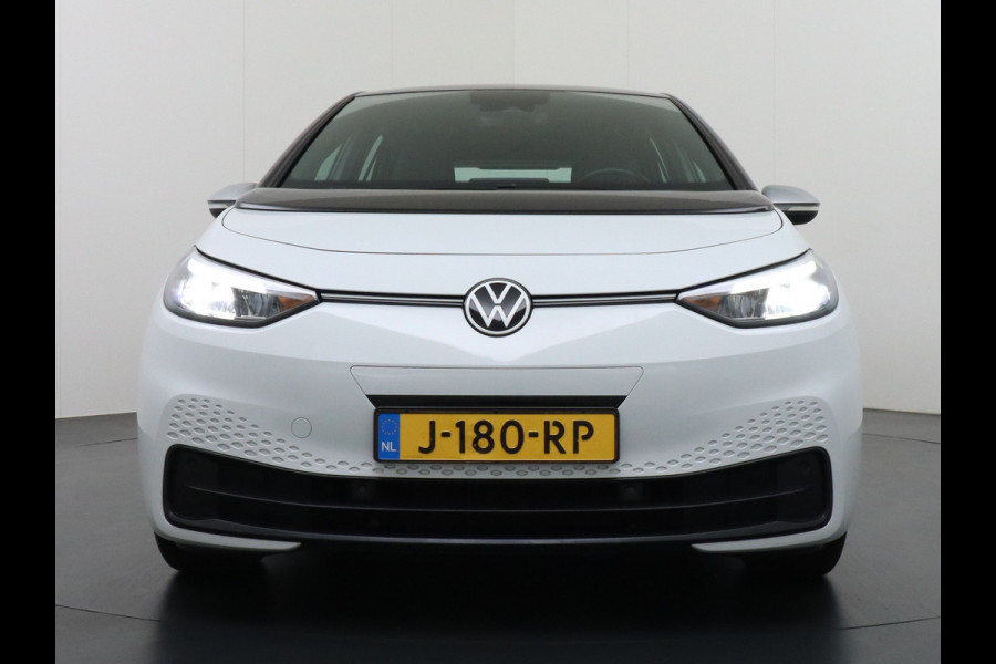 Volkswagen ID.3 58kWh 204PK First Auto-Pilot Navi Adapt.Cruise Control Pdc Apple Carplay Android Navi Ecc Led Stoel-Stuurverwarming DAB Keyless Lmv Bluetooth Regensensor Rijstrooksensor Verkeersbord detectie Mirrorlink 1e Eigenaar Grootste accu Garantie t/m 20-10-2028