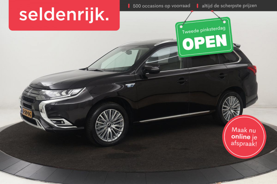 Mitsubishi Outlander 2.4 PHEV Intense+ | Schuifdak | Trekhaak | Stoelverwarming | Carplay | Camera | Full LED | Stuurverwarming | Keyless | Dodehoek detectie | Half leder