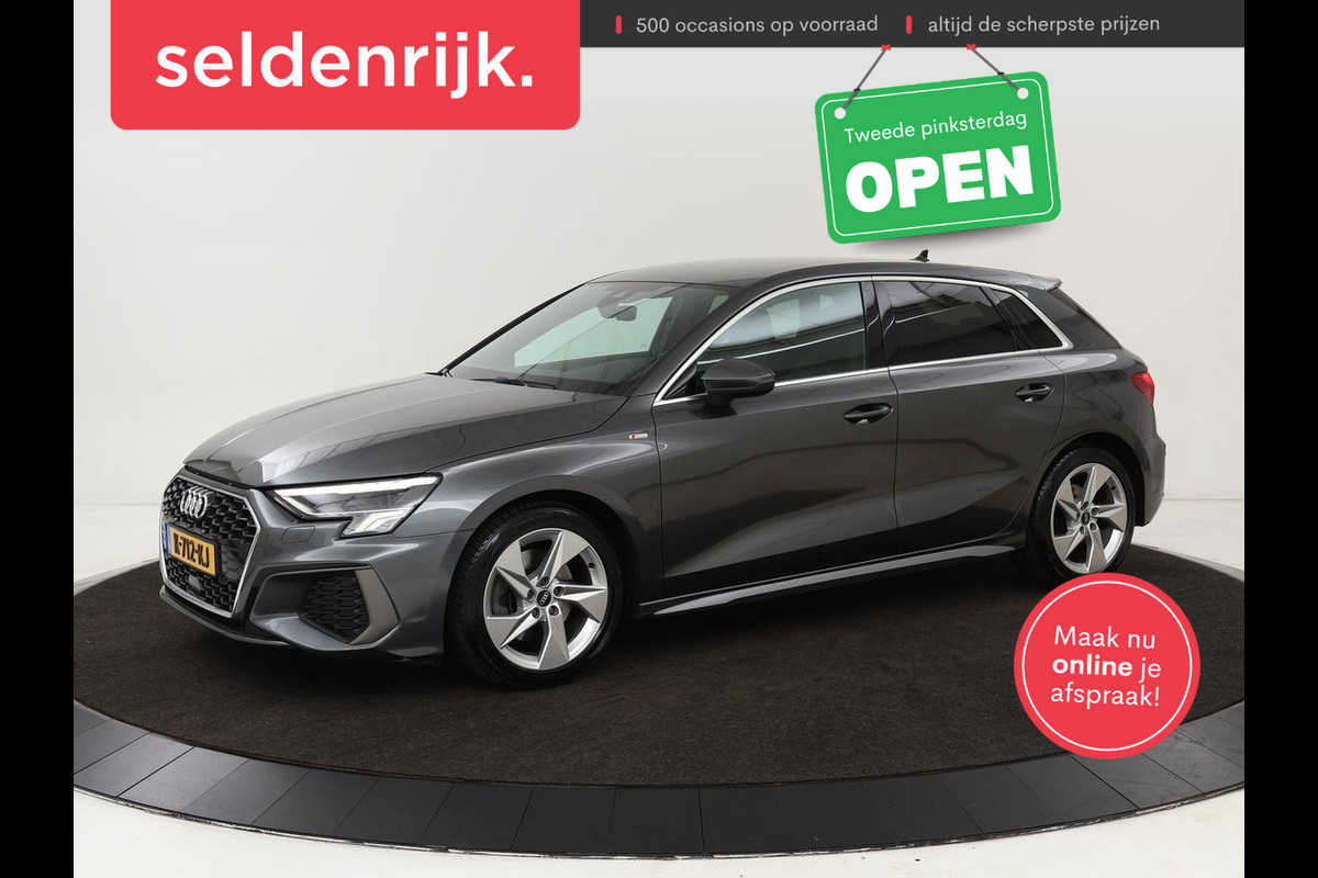 Audi A3 30 TFSI S edition | Carplay | Trekhaak | Sportstoelen | Navigatie | Virtual Cockpit | Half leder | Full LED | Climate control | Cruise control | Getint glas Audi A3 30 TFSI S edition | Carplay | Trekhaak | Sportstoelen | Navigatie | Virtual Cockpit | Half leder | Full LED | Climate control | Cruise control | Getint glas