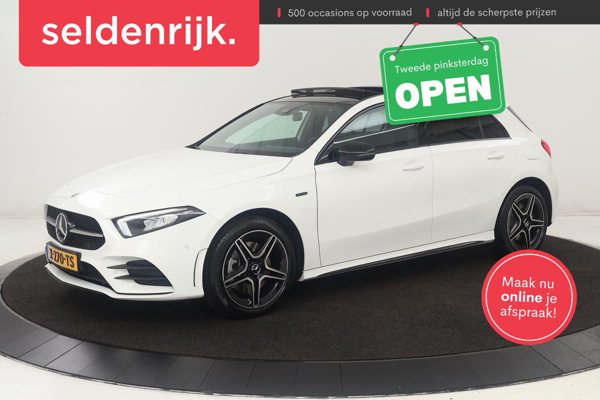 Mercedes-Benz A-Klasse 250e AMG | Panoramadak | Stoelverwarming | Carplay | Navigatie | Full LED | Half leder | Sportstoelen | Park Assist Mercedes-Benz A-Klasse 250e AMG | Panoramadak | Stoelverwarming | Carplay | Navigatie | Full LED | Half leder | Sportstoelen | Park Assist