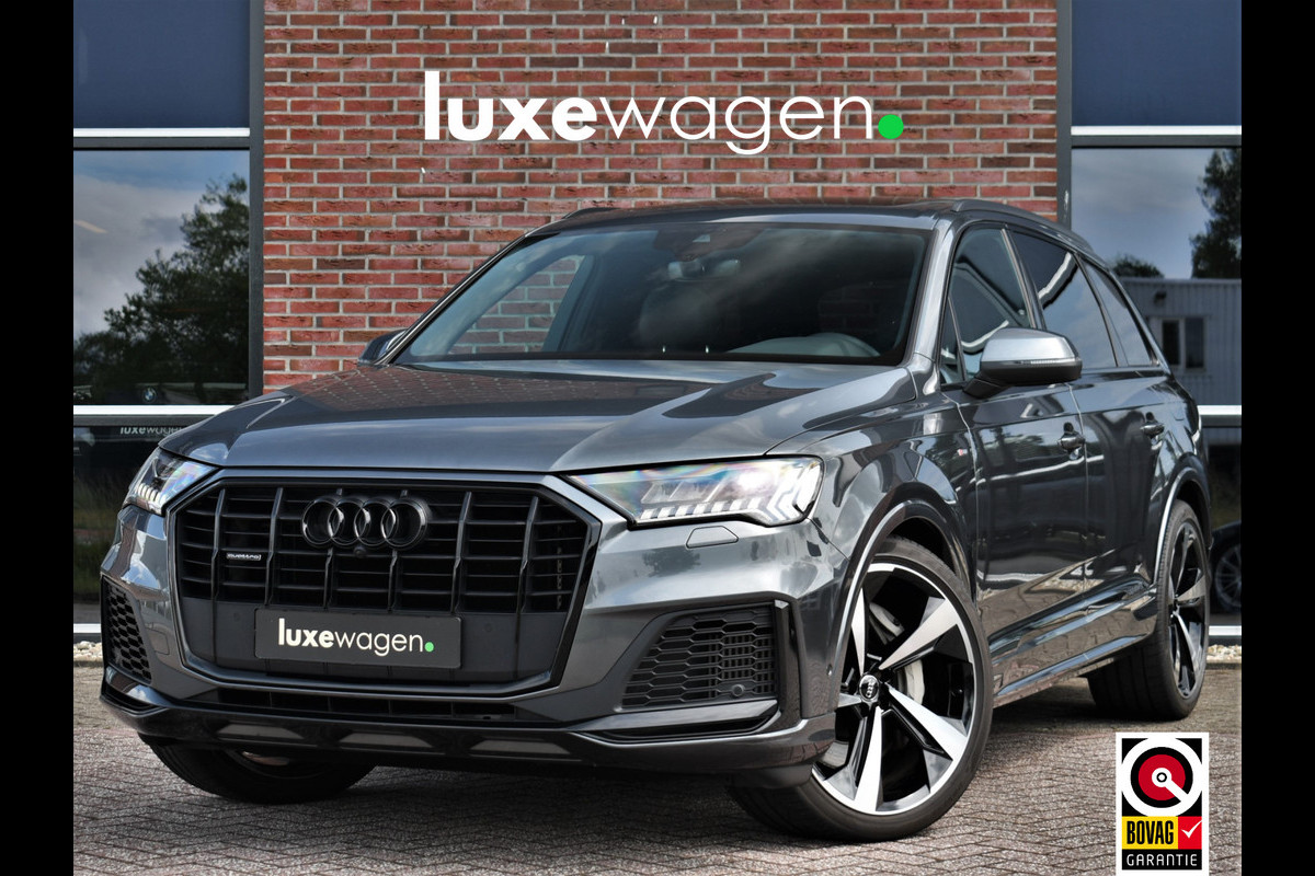 Audi Q7 55 TFSI e quattro S-Line int+ext Pano 22inch Optic-Black Luchtvering Audi Q7 55 TFSI e quattro S-Line int+ext Pano 22inch Optic-Black Luchtvering