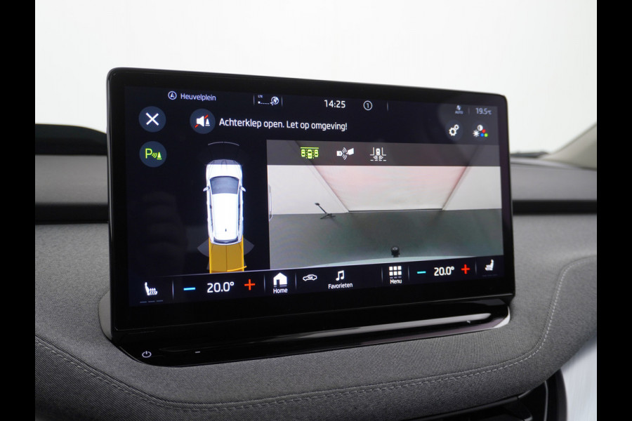 Škoda ENYAQ iV 80 Trekhaak Panodak Auto-Pilot Head-Up Display Apple Carplay Android Auto Adap.Cruise DAB Elek.Stoel+Memory+Verwarmd Navi Led-Ma Dynamic ChassisControl Climate Pack 2 Infotaiment Plus Klimaat Plus Family Comfort Pack Assistentie Keyless LMV 20" Grote Accu! 1e Eigenaar 1.000KG Trekgewicht! Zeer Compleet € 56.000 nieuw Grootste Aktieradius/accu pakket.