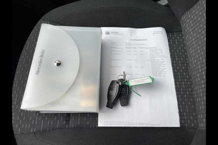 Mercedes-Benz Vito 114 CDI E6 Automaat Lang Lease €398 p/m, Airco, Navi+Camera, PDC V+A, 18 inch LMV, 2 schuifdeuren, Onderhoudshistorie aanwezig