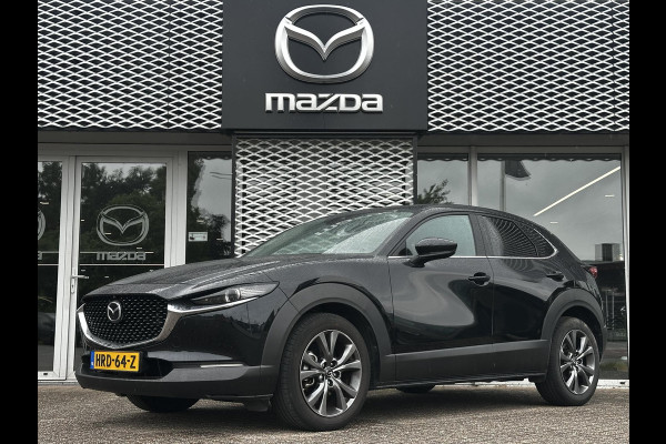 Mazda CX-30 2.0 e-SkyActiv-X M Hybrid Luxury | I-ACTIVESENSE PACK | 360 CAMERA | LEER | STOEL EN STUURVERWARMING | NAVIGATIE | BOSE | SCHUIFKANTELDAK |