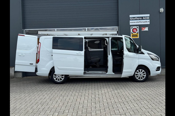 Ford Transit Custom 2.0 TDCI 130pk L2H1 Limited DC 5P | Navi | Camera | Leder | Trekhaak | Raptor Grill | CarPlay | Dubbel Cabine