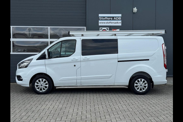Ford Transit Custom 2.0 TDCI 130pk L2H1 Limited DC 5P | Navi | Camera | Leder | Trekhaak | Raptor Grill | CarPlay | Dubbel Cabine