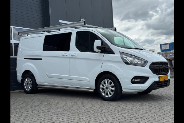 Ford Transit Custom 2.0 TDCI 130pk L2H1 Limited DC 5P | Navi | Camera | Leder | Trekhaak | Raptor Grill | CarPlay | Dubbel Cabine