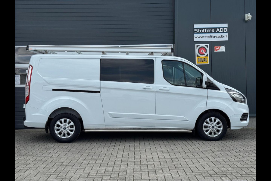 Ford Transit Custom 2.0 TDCI 130pk L2H1 Limited DC 5P | Navi | Camera | Leder | Trekhaak | Raptor Grill | CarPlay | Dubbel Cabine