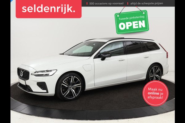 Volvo V60 2.0 T6 Recharge AWD R Design | Panoramadak | Trekhaak | Stoel & stuurverwarming | Carplay | Navigatie | Full LED