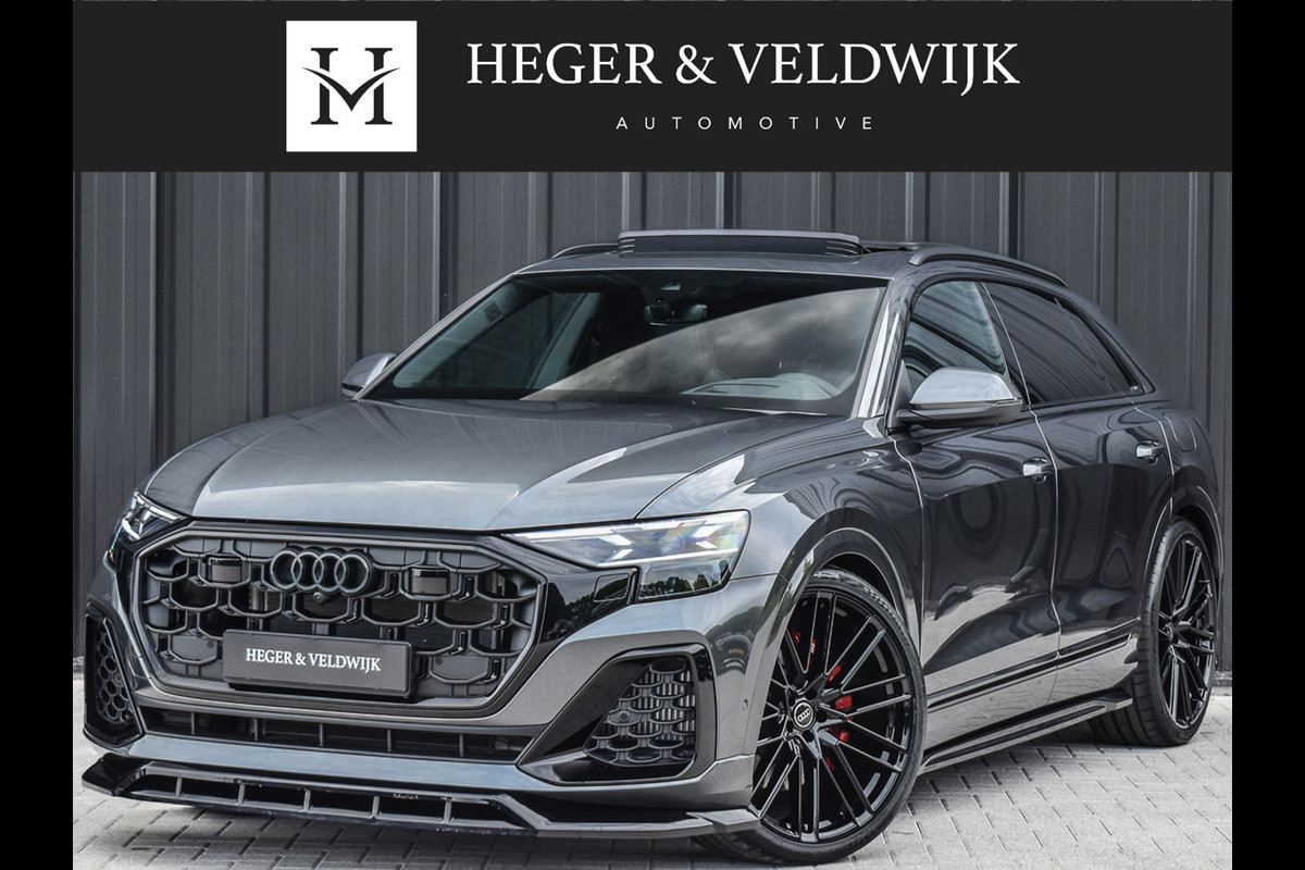 Audi Q8 55TFSI e QUATTRO PRO LINE S COMPETITION | FULLSTYLING | S-SEATS | 24INCH | PANORAMADAK | 4 WIEL BESTURING | B&O SOUND | HEAD-UP Audi Q8 55TFSI e QUATTRO PRO LINE S COMPETITION | FULLSTYLING | S-SEATS | 24INCH | PANORAMADAK | 4 WIEL BESTURING | B&O SOUND | HEAD-UP