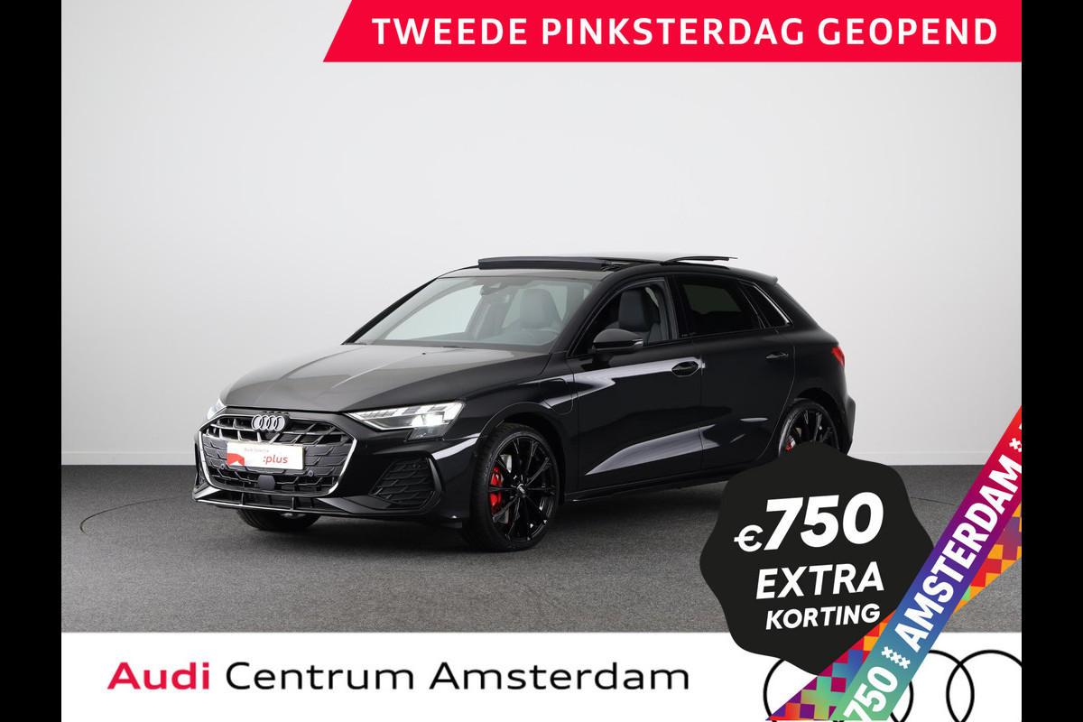 Audi A3 Sportback 45 TFSI e S edition Competition 272pk | Panoramadak | 19 inch lichtmetalen velgen | Sonos Premium Audio | Navigatie Audi A3 Sportback 45 TFSI e S edition Competition 272pk | Panoramadak | 19 inch lichtmetalen velgen | Sonos Premium Audio | Navigatie