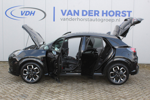 Ford Puma 1.0-155pk EcoBoost Hybrid ST-Line X. Luxe Ford Puma, slechts 9.100km ! Autm. airco, navigatie, telefoonvoorb., adaptieve cruise cntrl, LM wielen, stoel-, stuur- en voorraamverw., side- en lane assist, LED verlichting, camera, parkeersensoren v+a etc.
