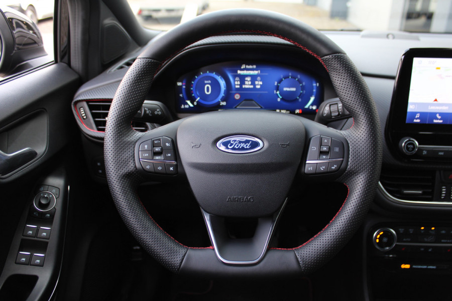 Ford Puma 1.0-155pk EcoBoost Hybrid ST-Line X. Luxe Ford Puma, slechts 9.100km ! Autm. airco, navigatie, telefoonvoorb., adaptieve cruise cntrl, LM wielen, stoel-, stuur- en voorraamverw., side- en lane assist, LED verlichting, camera, parkeersensoren v+a etc.