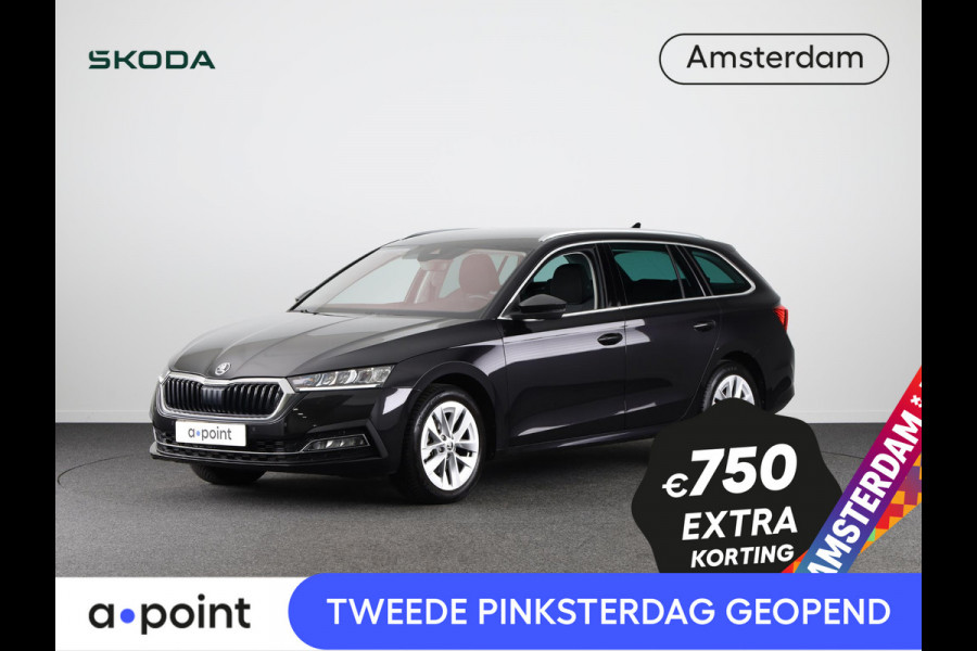 Škoda Octavia Combi 1.0 e-TSI Business Edition Plus 110 pk Automaat (DSG) | Verlengde garantie | Navigatie | Trekhaak | Parkeersensoren | Adaptieve cruise control | Stoelverwarming |