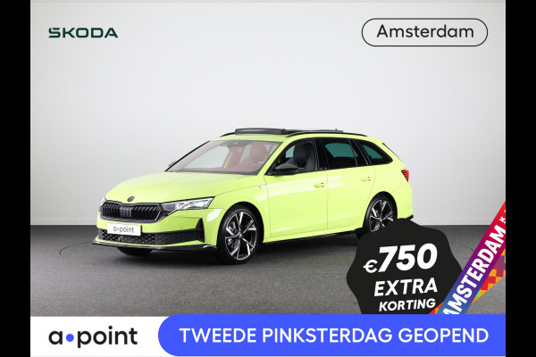 Škoda Octavia Combi 1.5 TSI MHEV Sportline Business Led Matrix | 19 inch | Black pakket | Panoramadak | Elek. stoel | Stoelverwarming voor + achter | Travel Assist | Adaptive Cruise