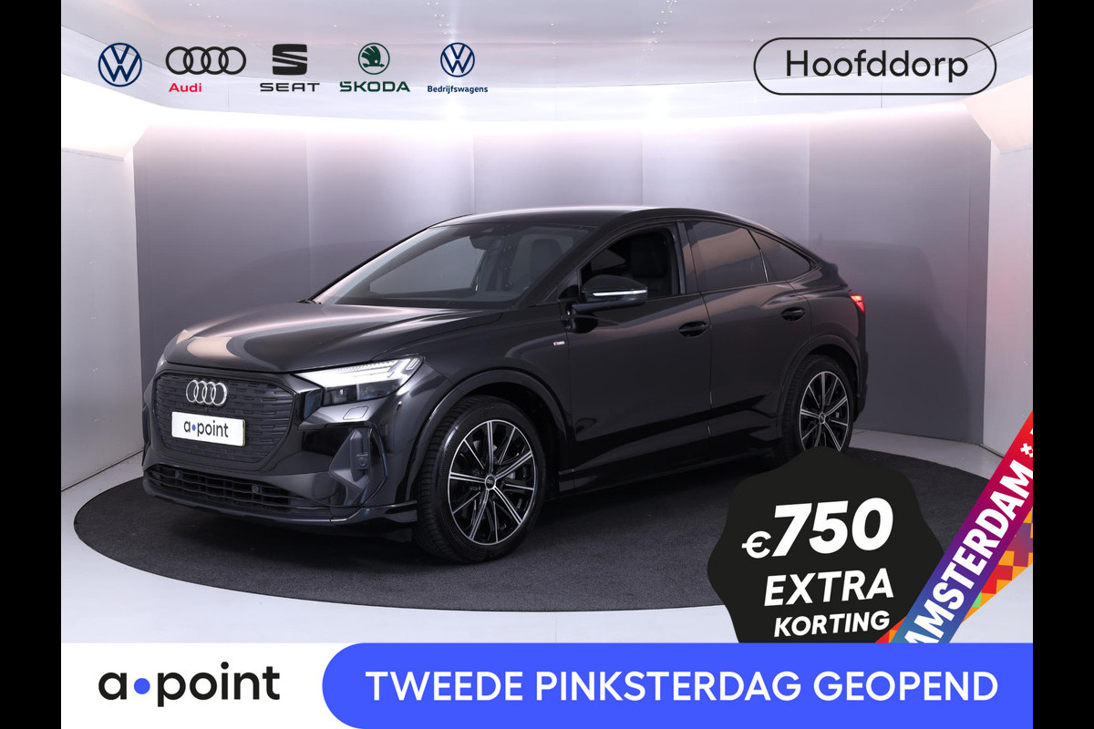 Audi Q4 Sportback e-tron 40 S edition 77 kWh Navi| Camera| 20'LM-velgen| LED-matrix koplampen Audi Q4 Sportback e-tron 40 S edition 77 kWh Navi| Camera| 20'LM-velgen| LED-matrix koplampen