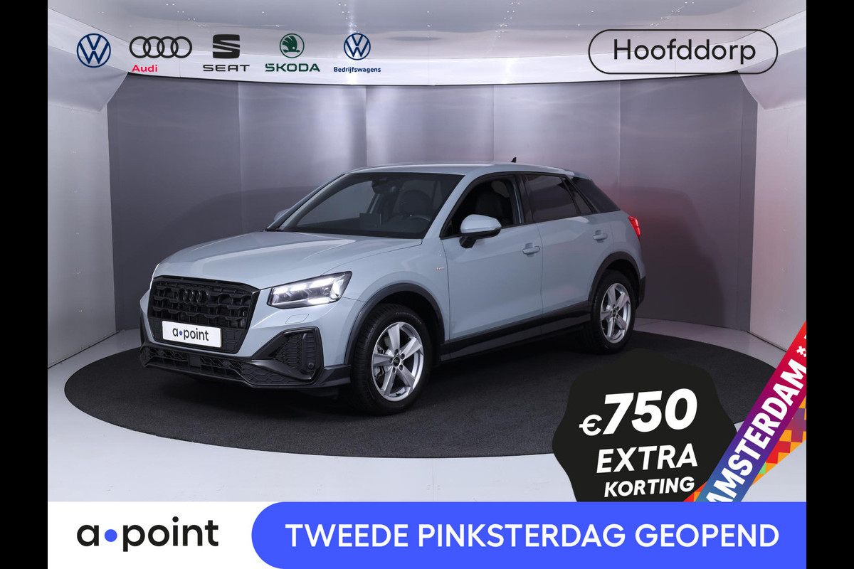 Audi Q2 35 TFSI S Edition Private lease vanaf €629,- pm | 150 pk S-tronic | Verlengde garantie | Navigatie met Touchscreen | Parkeersensoren achter | Adaptieve cruise control | Matrix LED koplampen | S-line |