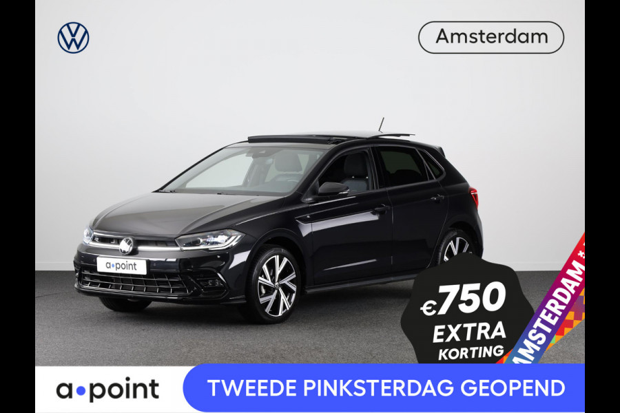 Volkswagen Polo 1.0 TSI R-Line 95PK Automaat (DSG) | Panorama dak | IQ Matrix led koplampen | Navigatie | Parkeercamera | Stoelverwarming | 17" LM velgen |