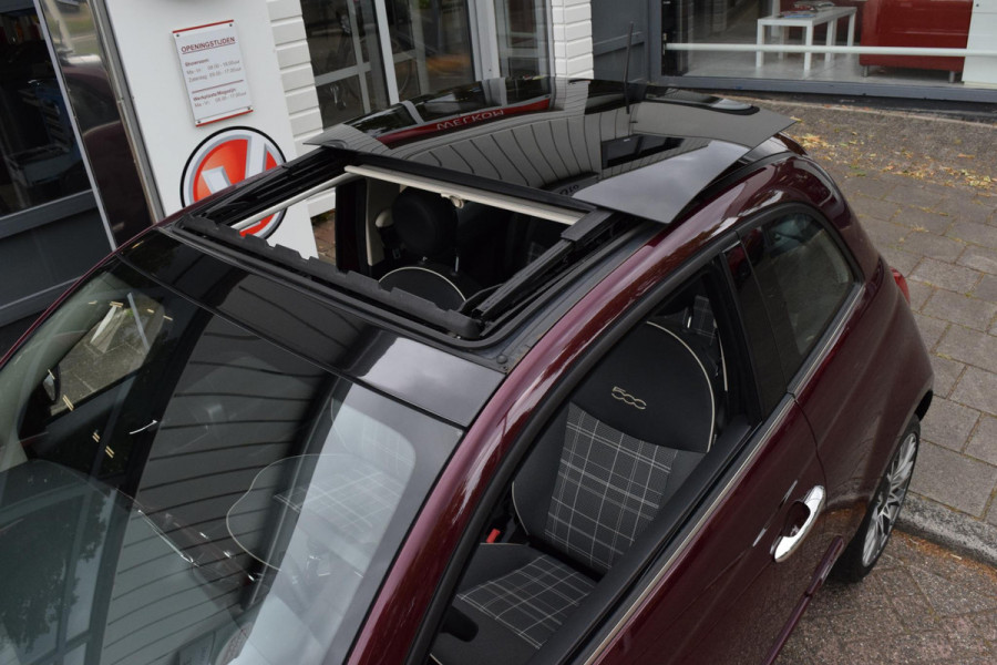 Fiat 500 80pk Lounge|16"|Open dak|PDC|Nav|Clima