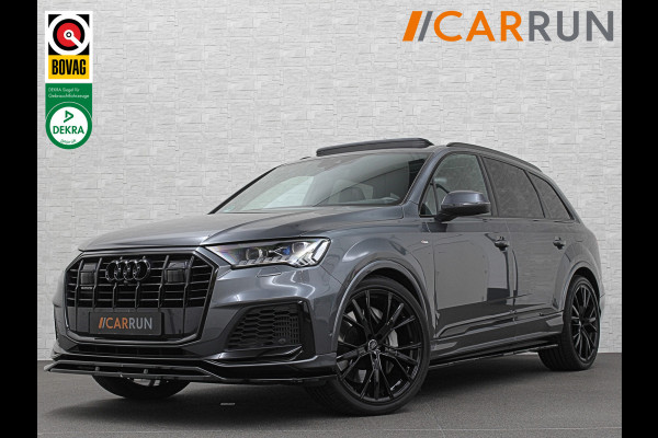 Audi Q7 55 TFSI e 381PK S-Line | RS-Stoelen | 360 Camera | ACC | Panorama | Laser-LED | Soft-Close | Luchtvering | Ambiente Led | Stuur verwarming | Memory | Zonneschermen | Black optic | Bovag garantie.