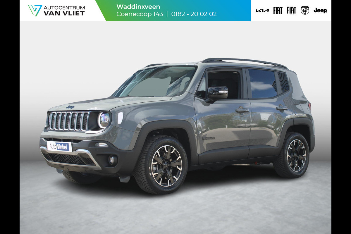Jeep Renegade 4xe 240 Plug-in Hybrid Electric New Upland | Clima | Apple Carplay | Adapt. Cruise | Dakrails | Priv. Glass | LED | Navi | 17" | PDC | Sting Grey Jeep Renegade 4xe 240 Plug-in Hybrid Electric New Upland | Clima | Apple Carplay | Adapt. Cruise | Dakrails | Priv. Glass | LED | Navi | 17" | PDC | Sting Grey