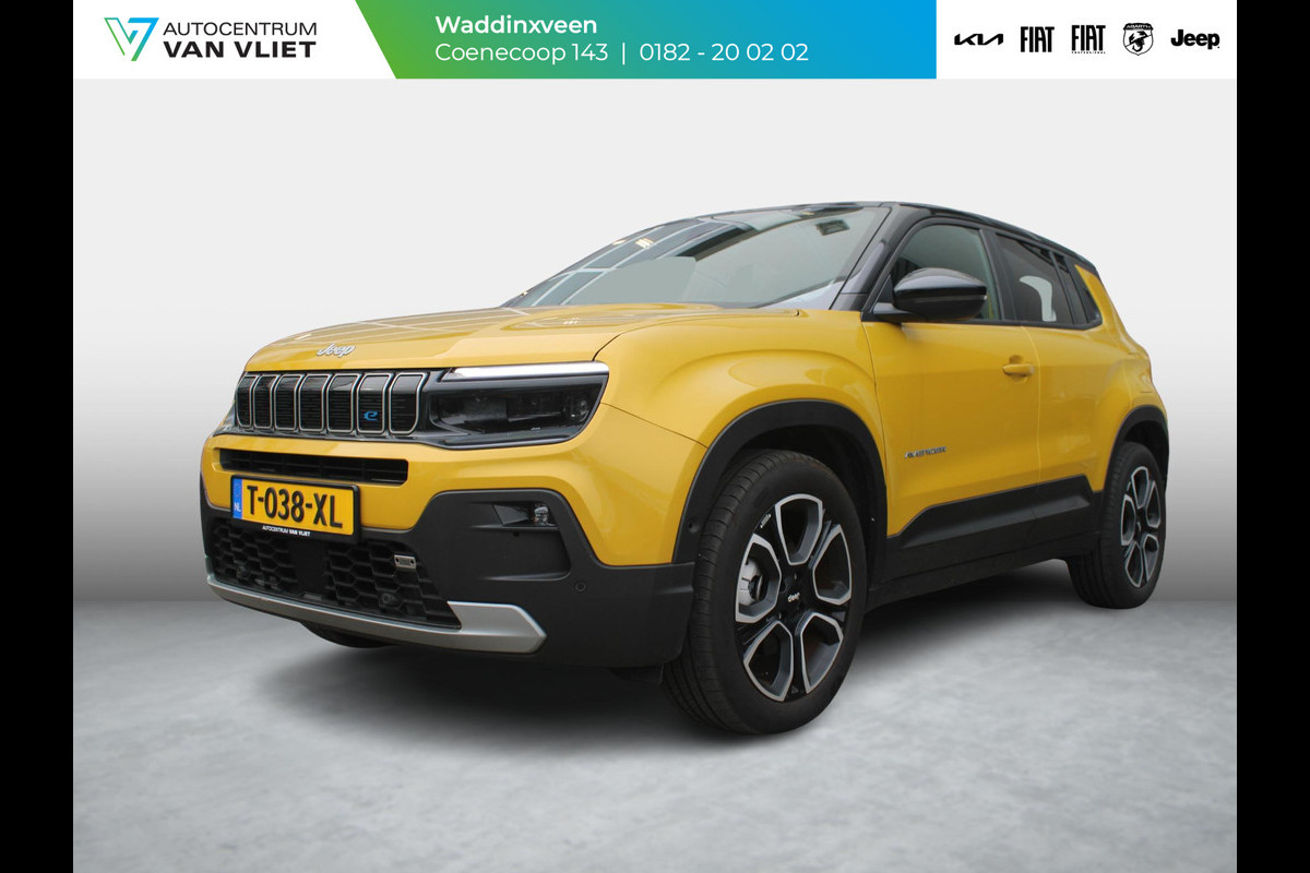 Jeep Avenger 1st Edition 54 kWh | Adapt. Cruise | 18" | Navi | Stoelverwarming | Camera | Bicolore | Jeep Avenger 1st Edition 54 kWh | Adapt. Cruise | 18" | Navi | Stoelverwarming | Camera | Bicolore |